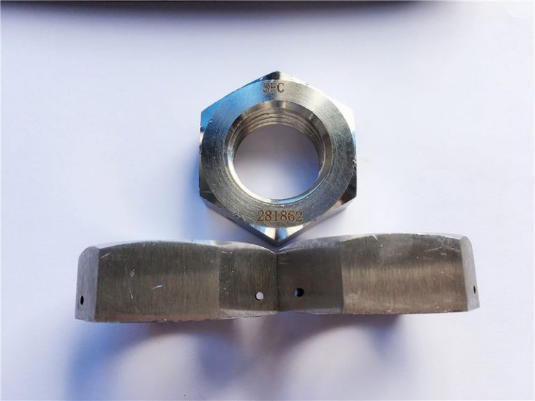 帶鑽孔的六角鎖緊螺母